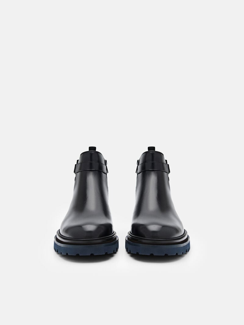 Pedro Icon Leather Chelsea Boots Men Boots Black | Q9Q-2421