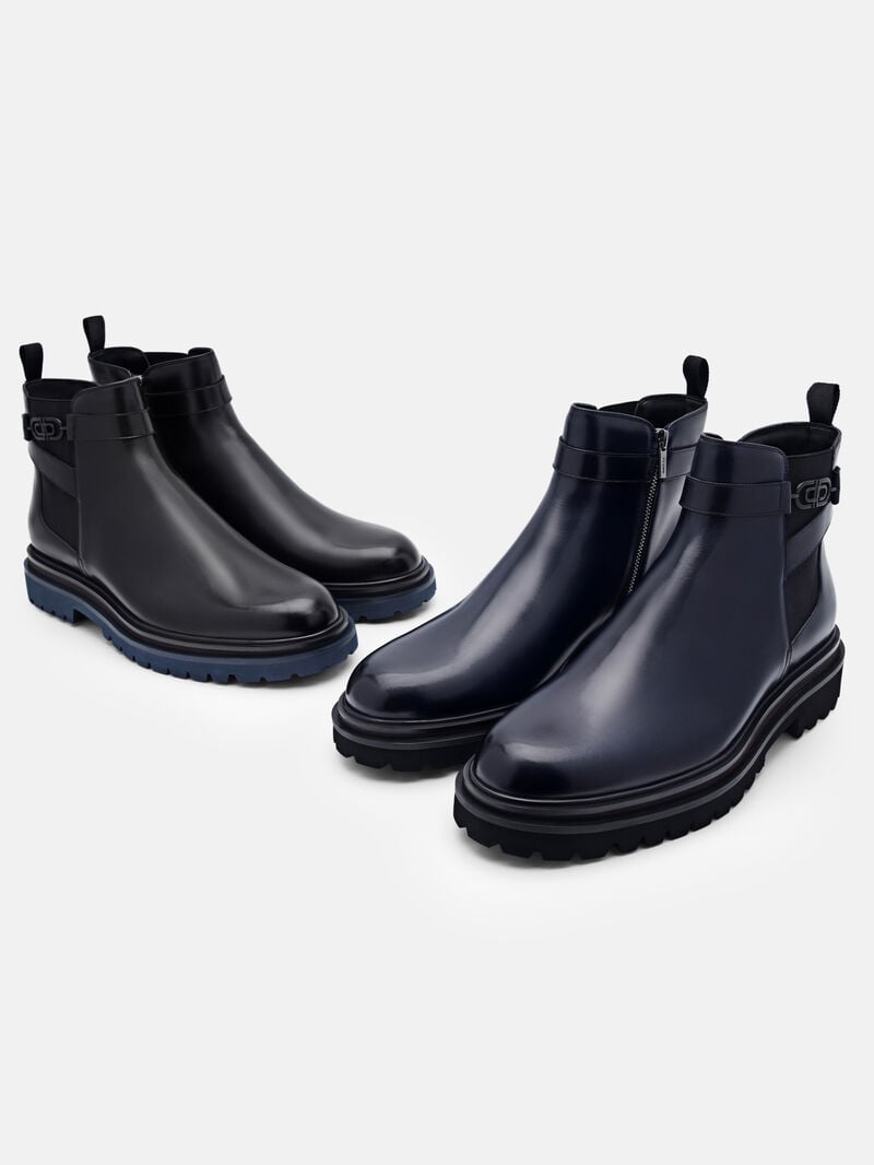 Pedro Icon Leather Chelsea Boots Men Boots Black | Q9Q-2421