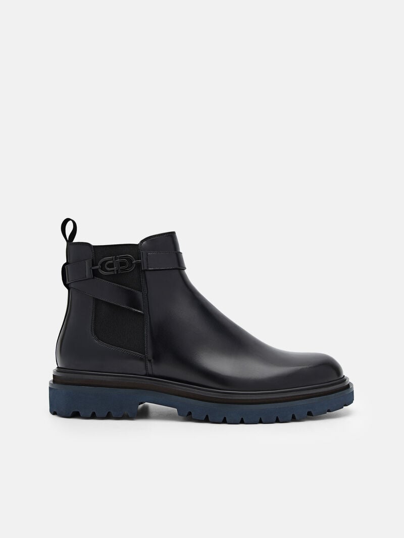 Pedro Icon Leather Chelsea Boots Men Boots Black | Q9Q-2421