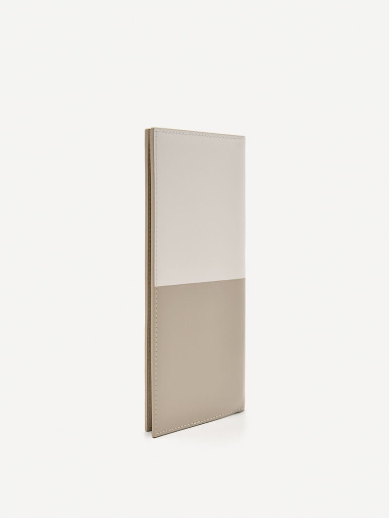 Pedro Icon Leather Long Men Wallets Chalk | Q9Q-2262