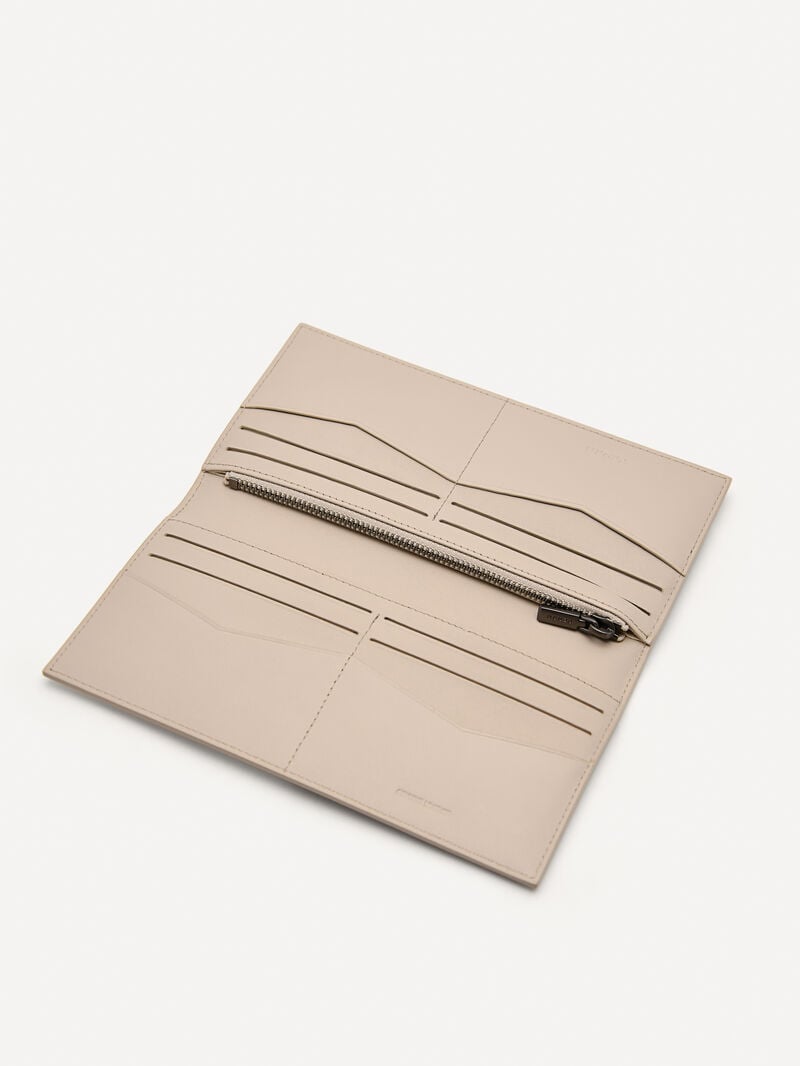 Pedro Icon Leather Long Men Wallets Chalk | Q9Q-2262