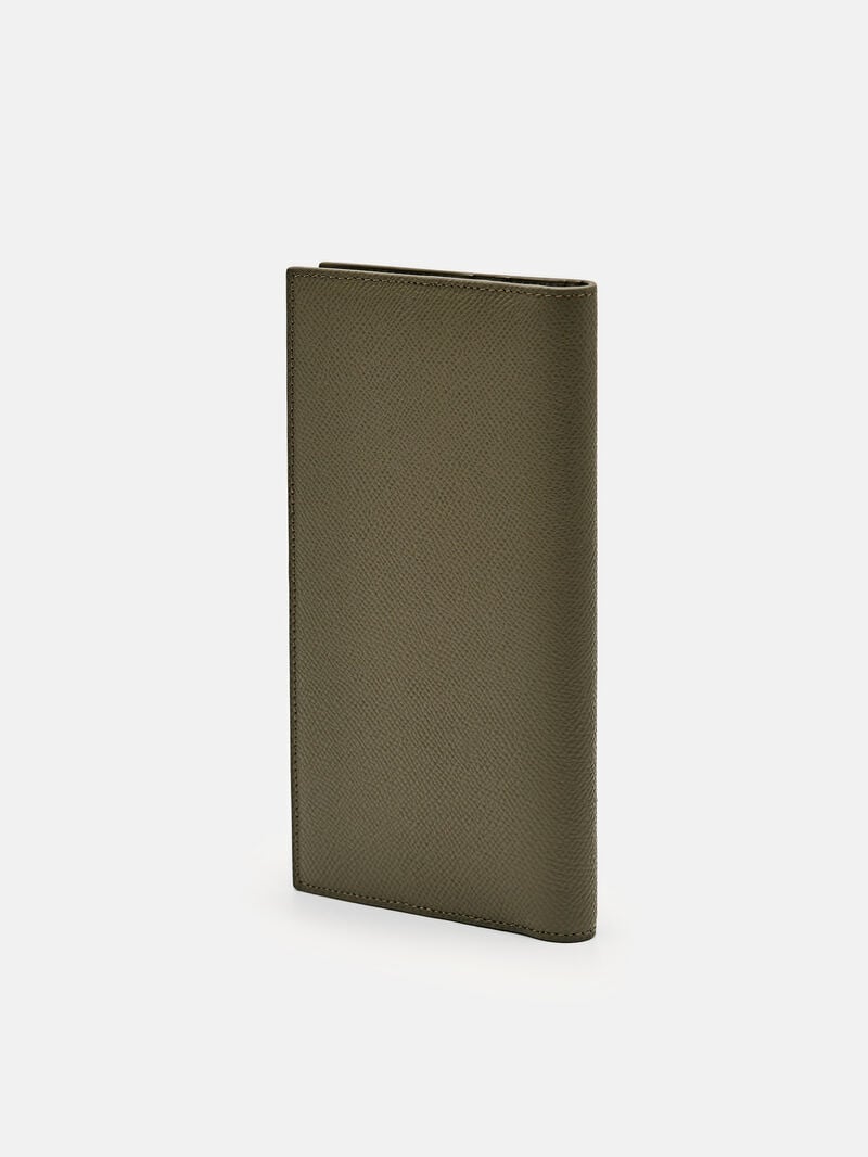 Pedro Icon Leather Long Men Wallets Military Green | Q9Q-2263