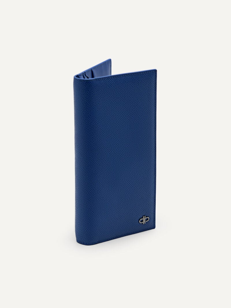 Pedro Icon Leather Long Men Wallets Navy | Q9Q-2264