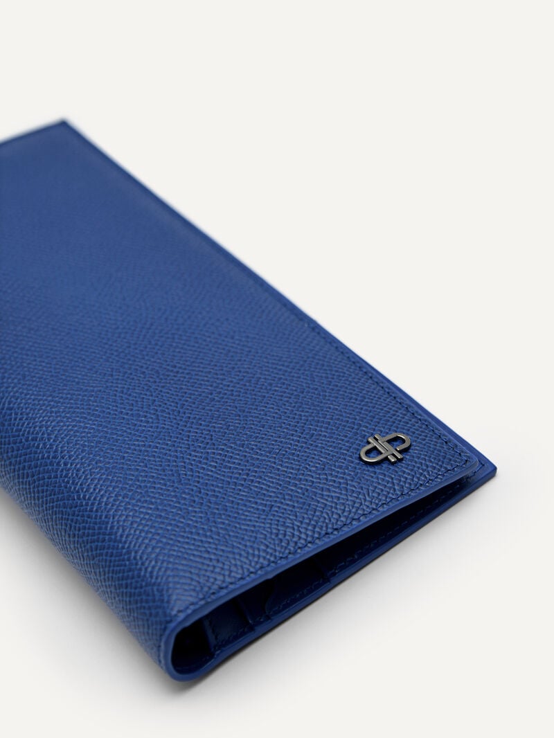 Pedro Icon Leather Long Men Wallets Navy | Q9Q-2264