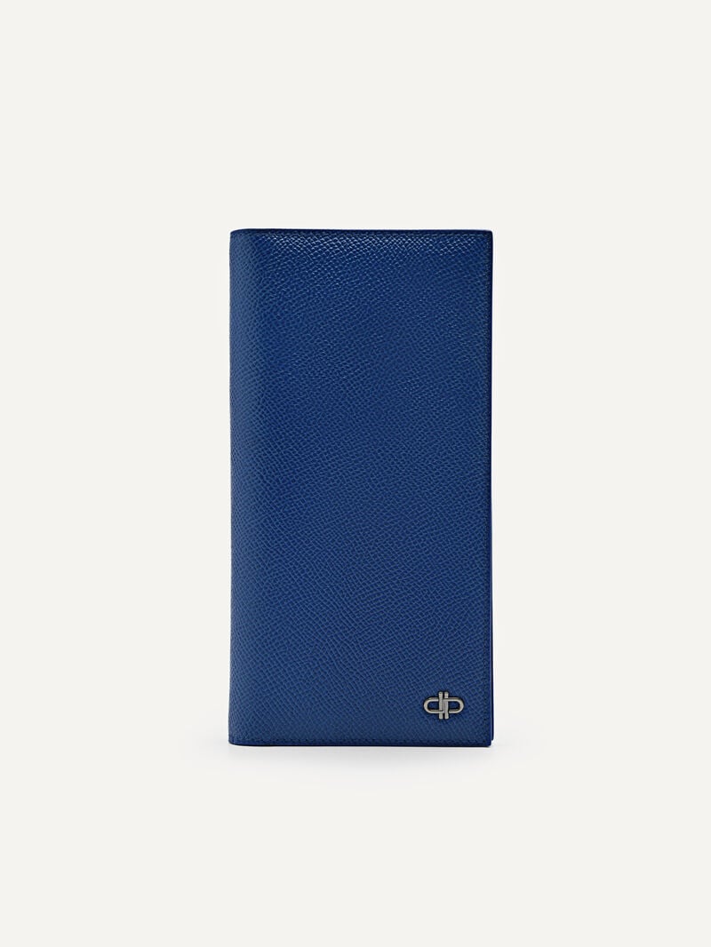 Pedro Icon Leather Long Men Wallets Navy | Q9Q-2264