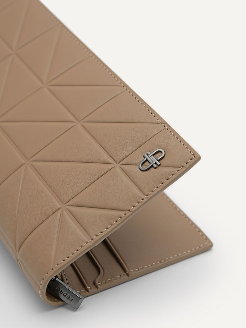 Pedro Icon Leather Long in Pixel Men Wallets Taupe | Q9Q-2261
