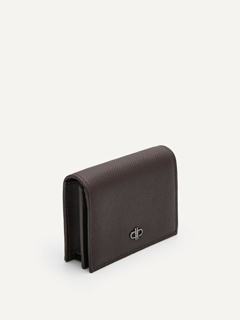 Pedro Icon Leather Men Card Holders Dark Brown | Q9Q-2294