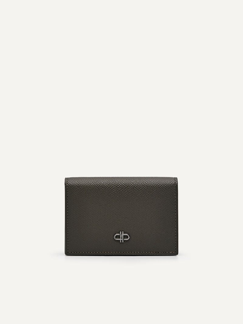 Pedro Icon Leather Men Card Holders Military Green | Q9Q-2292