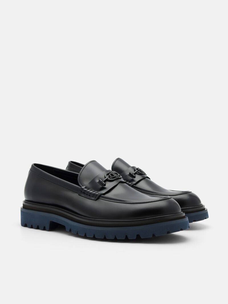Pedro Icon Leather Men Loafers Black2 | Q9Q-2442