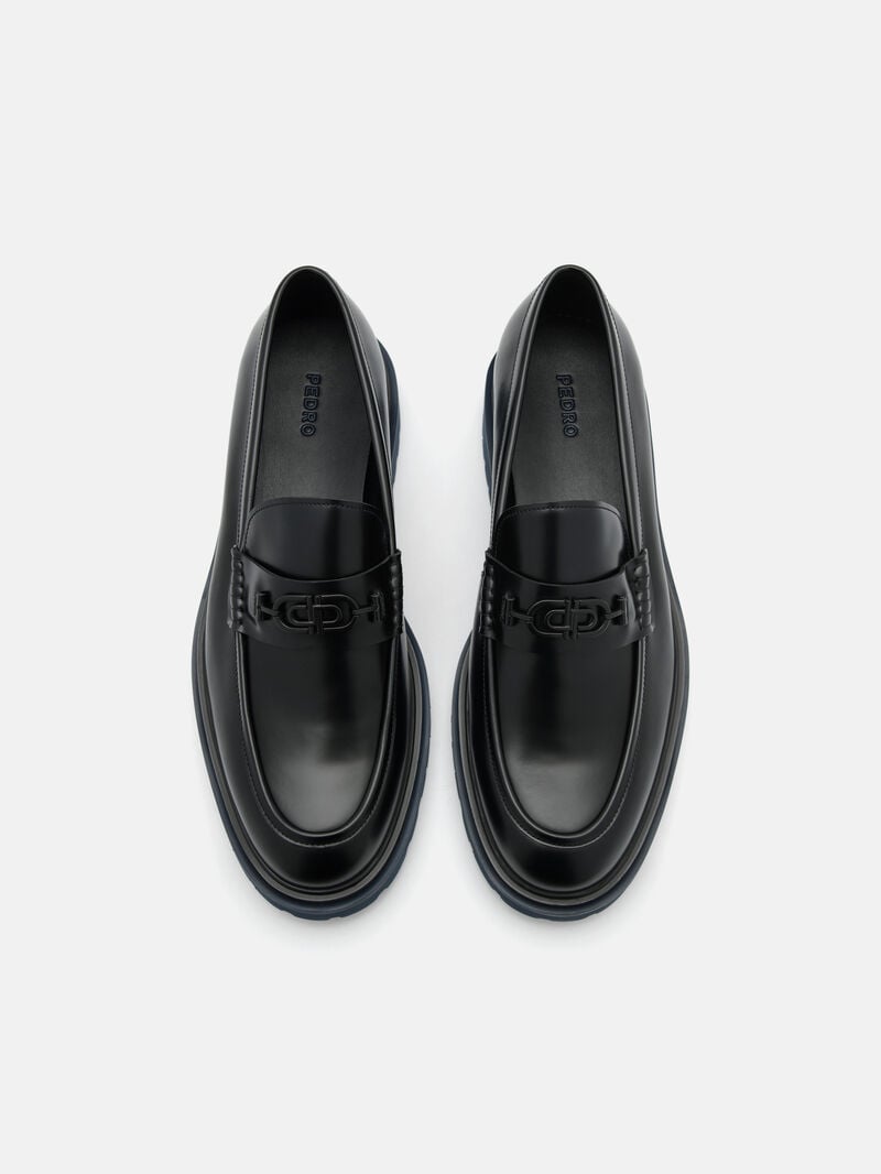 Pedro Icon Leather Men Loafers Black2 | Q9Q-2442