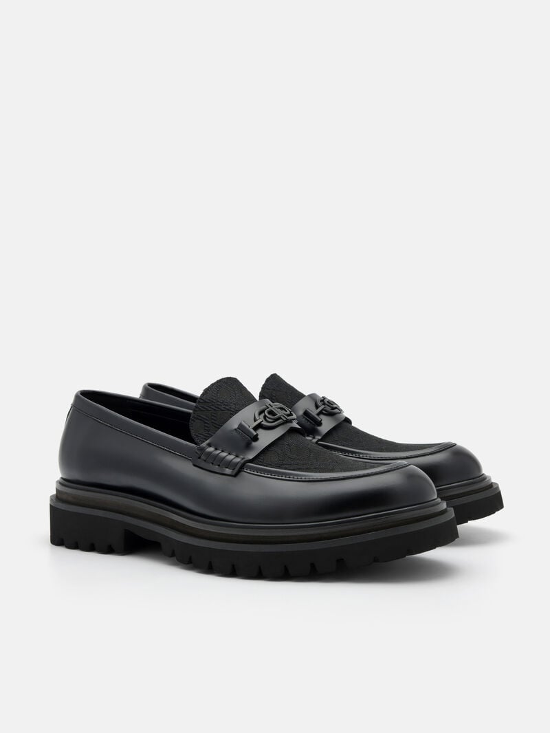 Pedro Icon Leather Men Loafers Black | Q9Q-2441