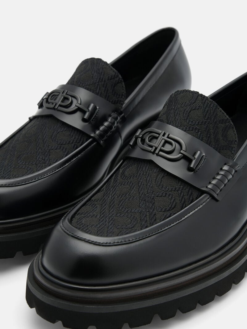 Pedro Icon Leather Men Loafers Black | Q9Q-2441