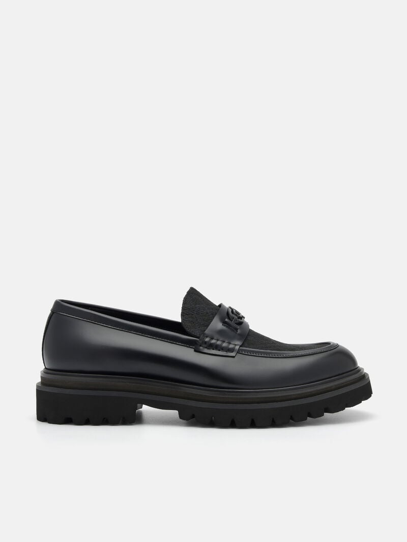 Pedro Icon Leather Men Loafers Black | Q9Q-2441
