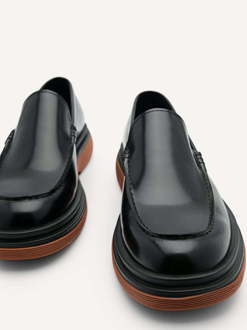 Pedro Icon Leather Men Loafers Black | Q9Q-2439