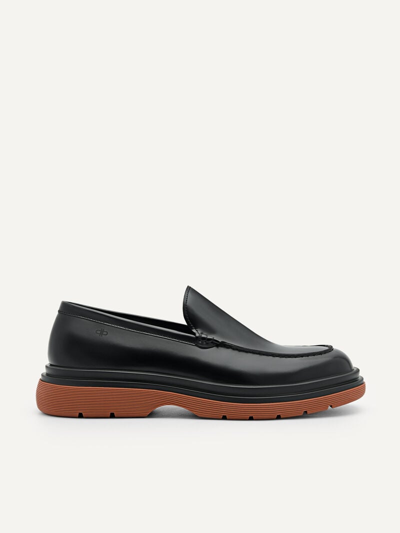 Pedro Icon Leather Men Loafers Black | Q9Q-2439