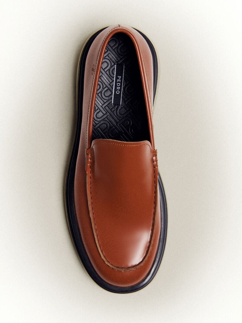 Pedro Icon Leather Men Loafers Cognac | Q9Q-2440