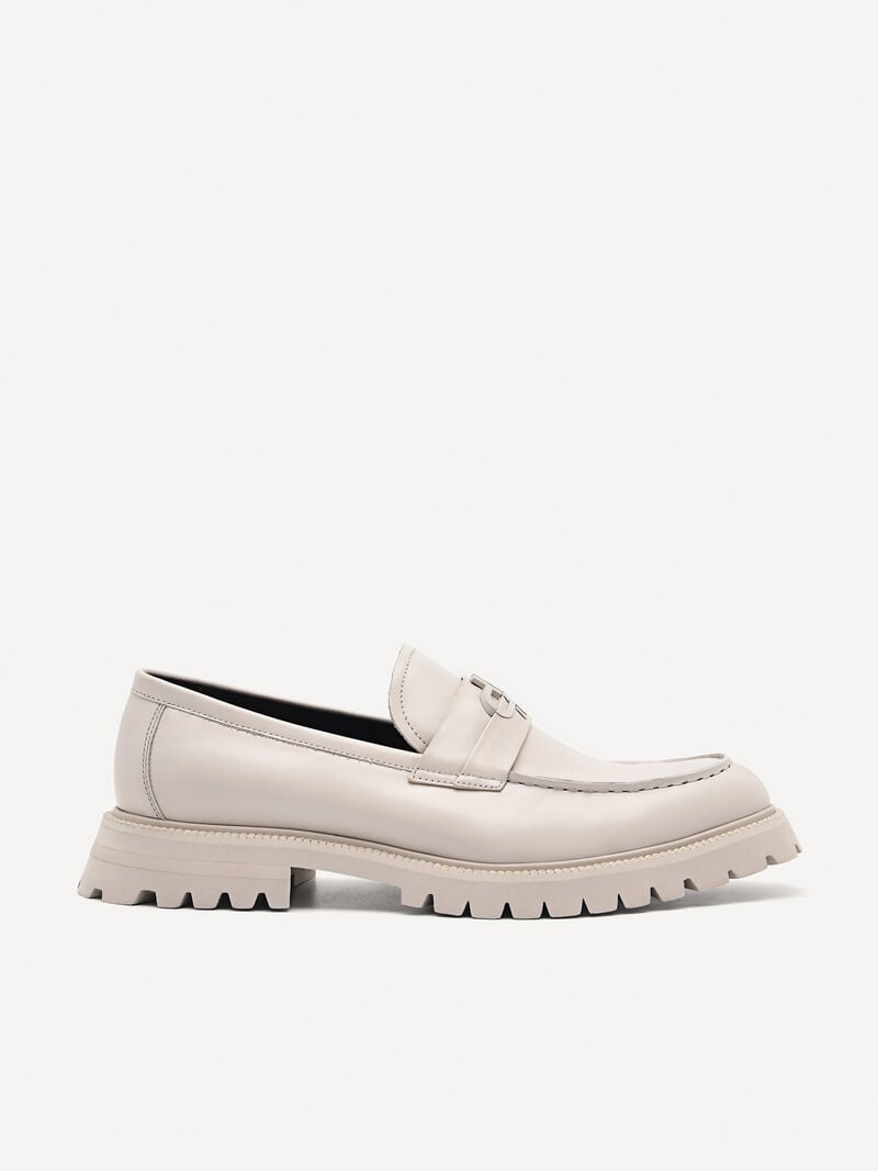 Pedro Icon Leather Men Loafers Taupe | Q9Q-2437