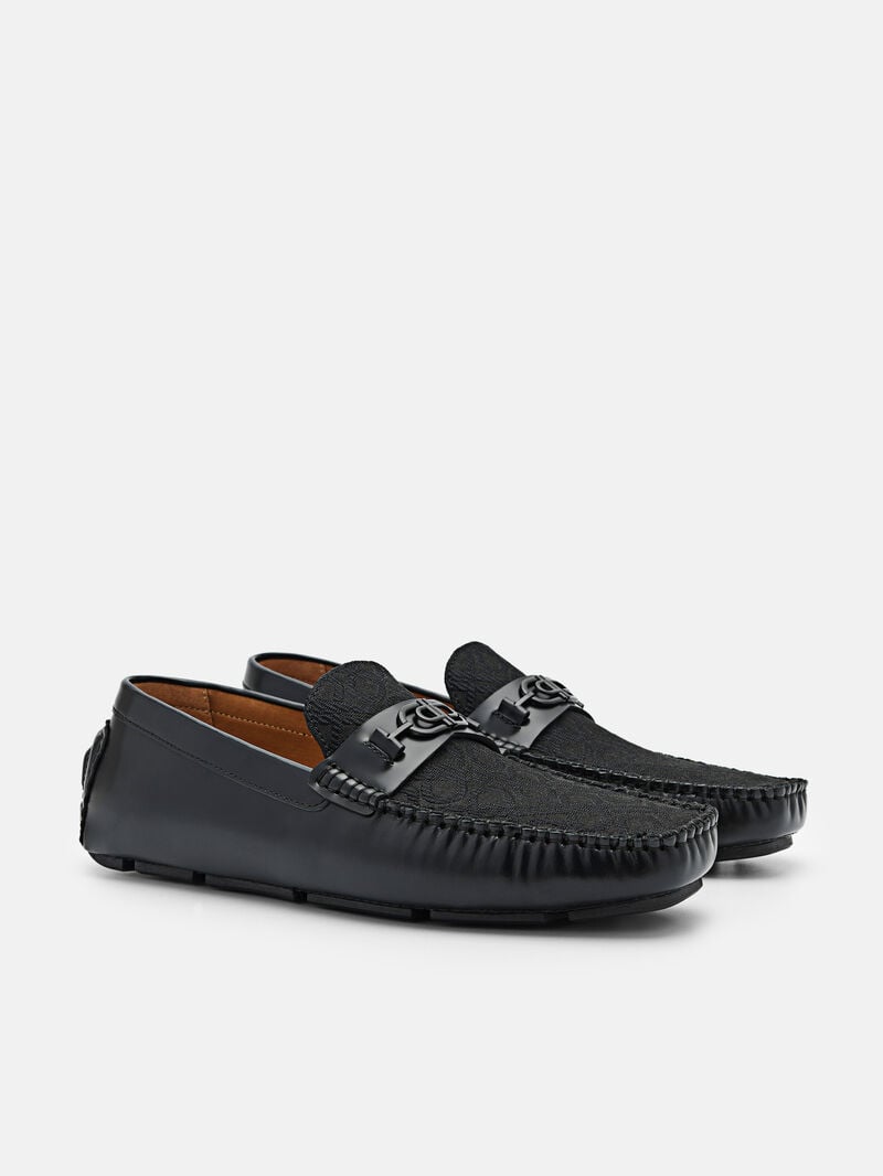Pedro Icon Leather Men Moccasins Black | Q9Q-2432