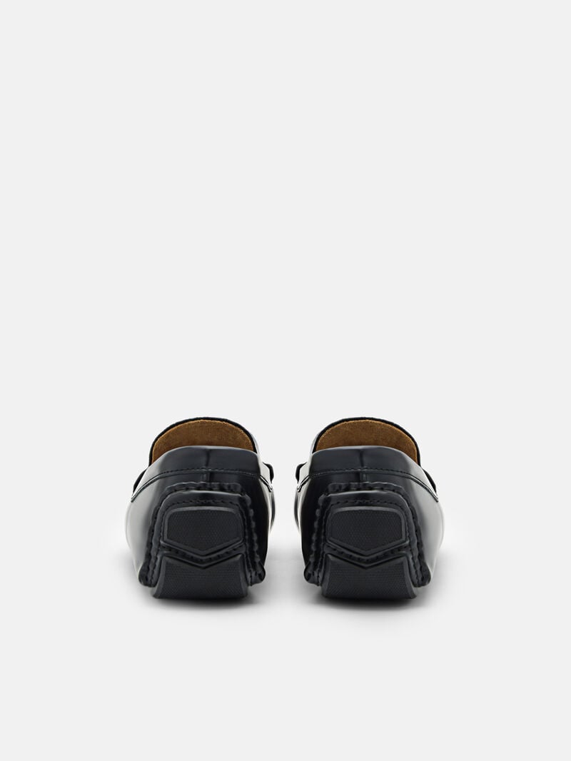 Pedro Icon Leather Men Moccasins Black | Q9Q-2432
