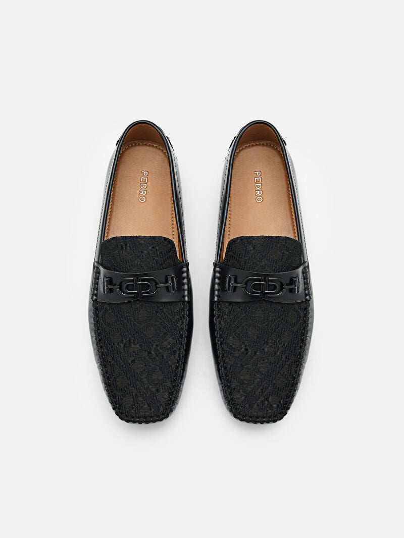 Pedro Icon Leather Men Moccasins Black | Q9Q-2432