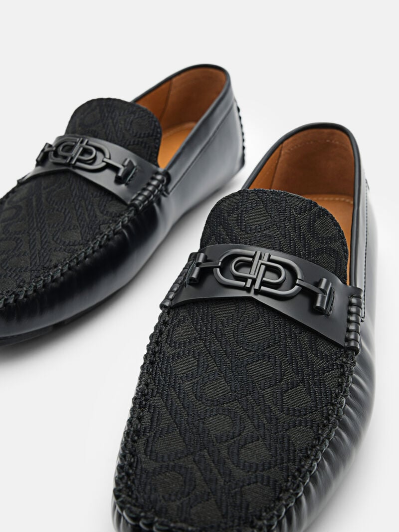 Pedro Icon Leather Men Moccasins Black | Q9Q-2432