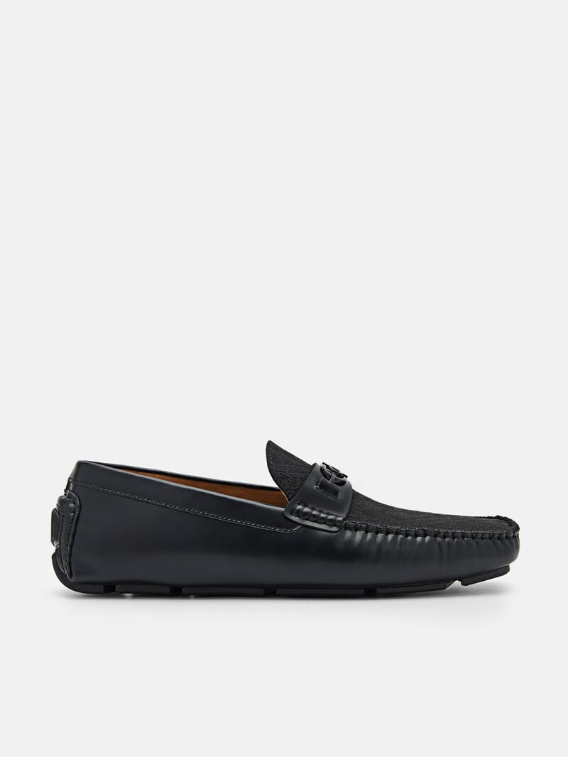 Pedro Icon Leather Men Moccasins Black | Q9Q-2432