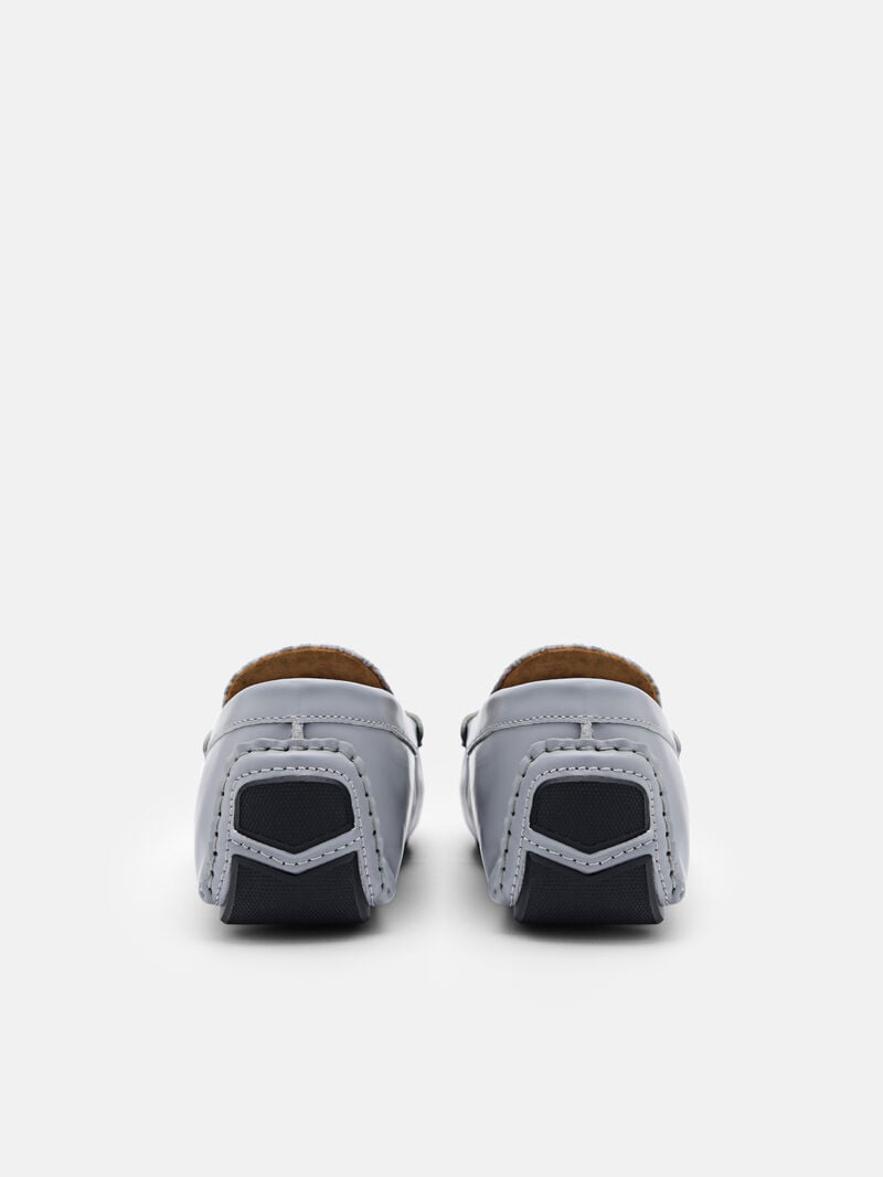 Pedro Icon Leather Men Moccasins Grey | Q9Q-2433