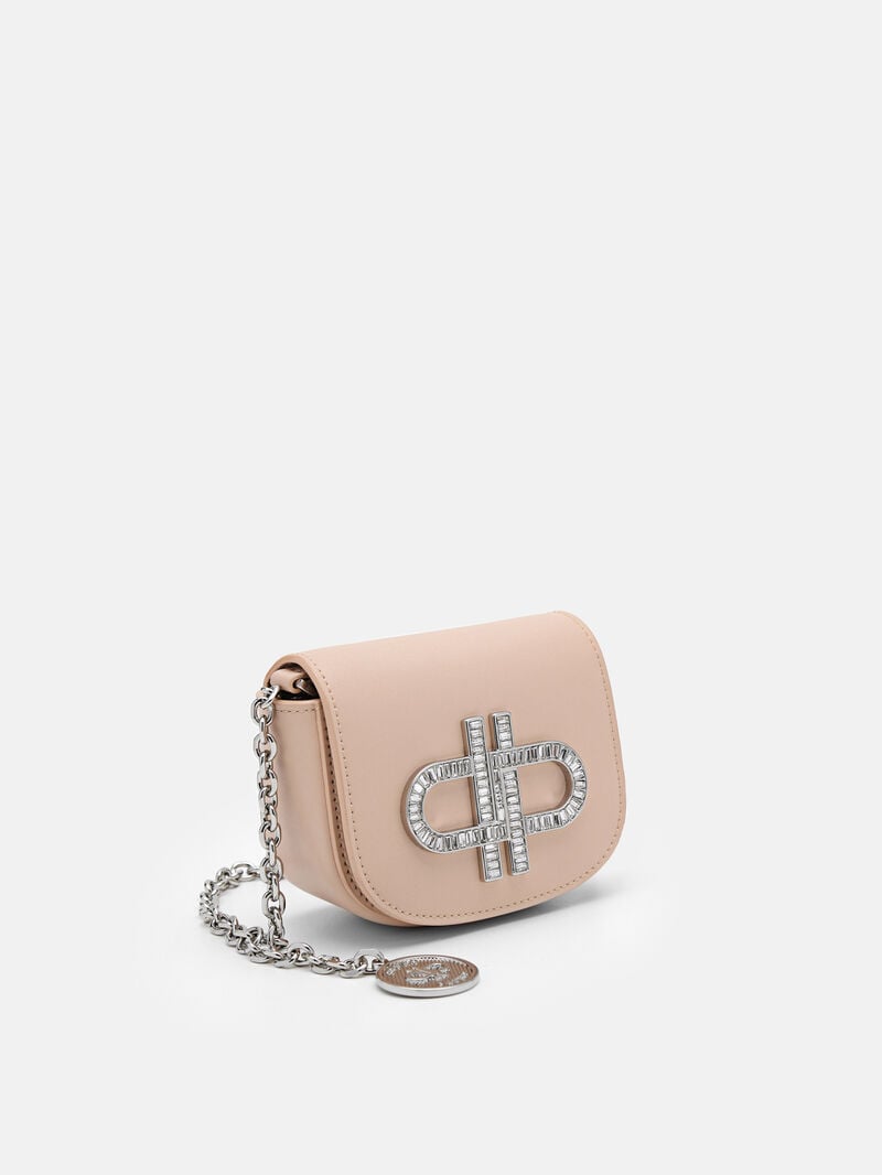 Pedro Icon Leather Micro Sling Pouch Women Pouches Nude | Q9Q-2259