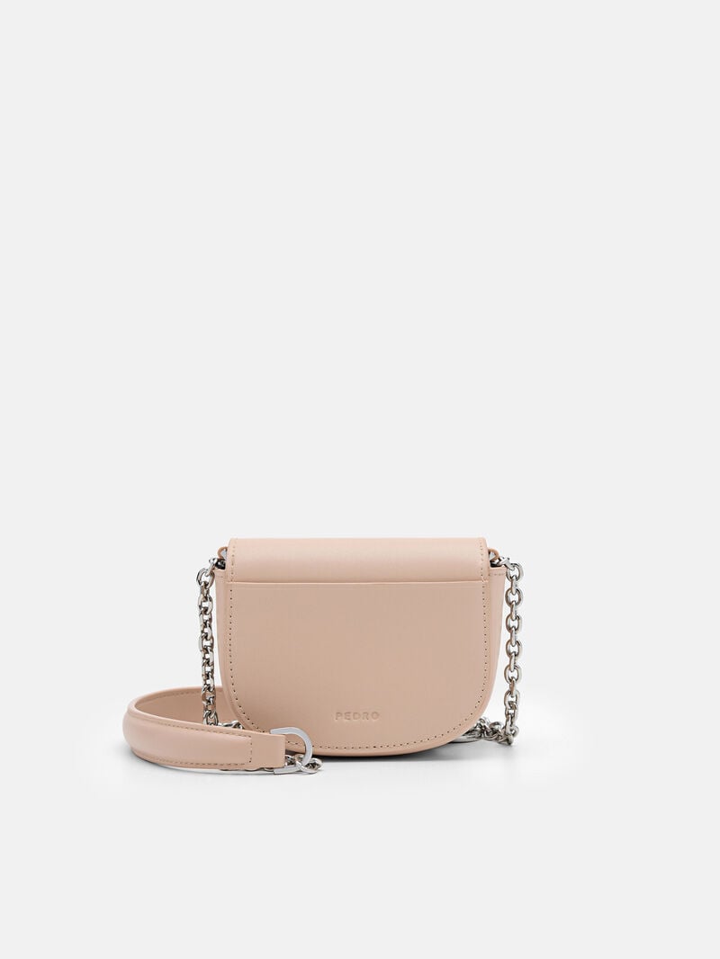 Pedro Icon Leather Micro Sling Pouch Women Pouches Nude | Q9Q-2259