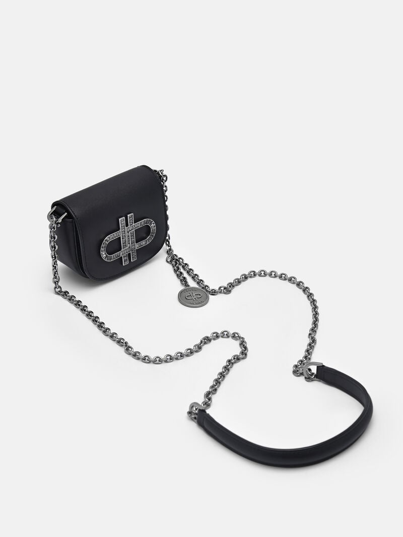 Pedro Icon Leather Micro Sling Pouch Women Pouches Black | Q9Q-2258