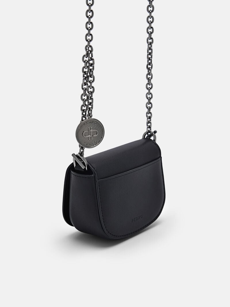 Pedro Icon Leather Micro Sling Pouch Women Pouches Black | Q9Q-2258