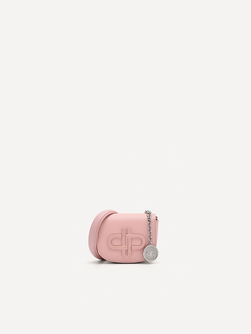 Pedro Icon Leather Micro Sling Pouch Women Pouches Pink | Q9Q-2257