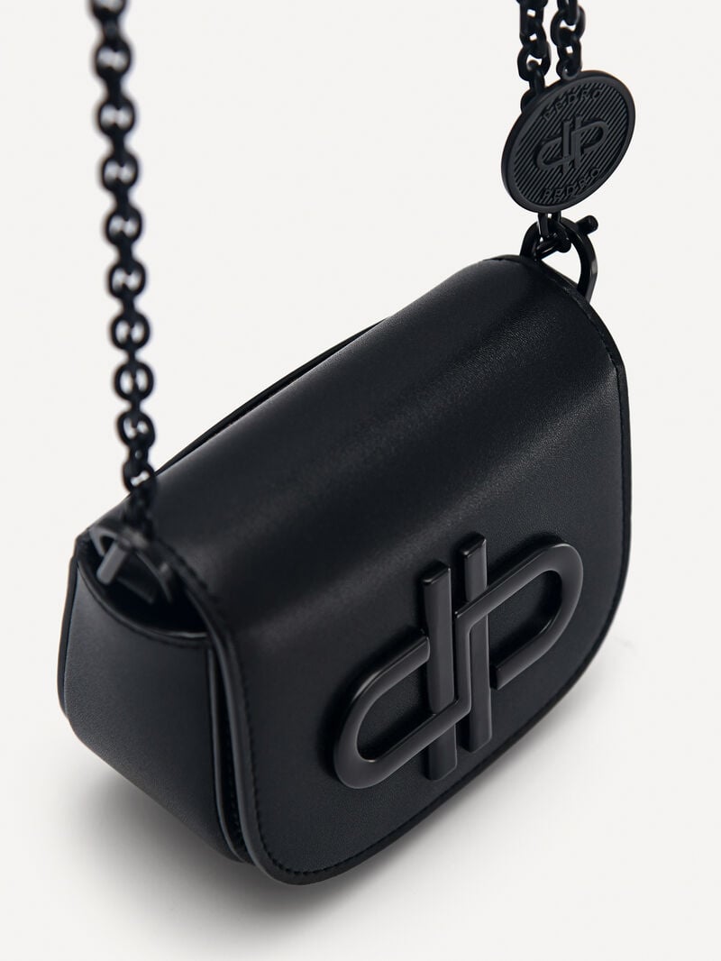 Pedro Icon Leather Micro Sling Pouch Women Pouches Black | Q9Q-2256