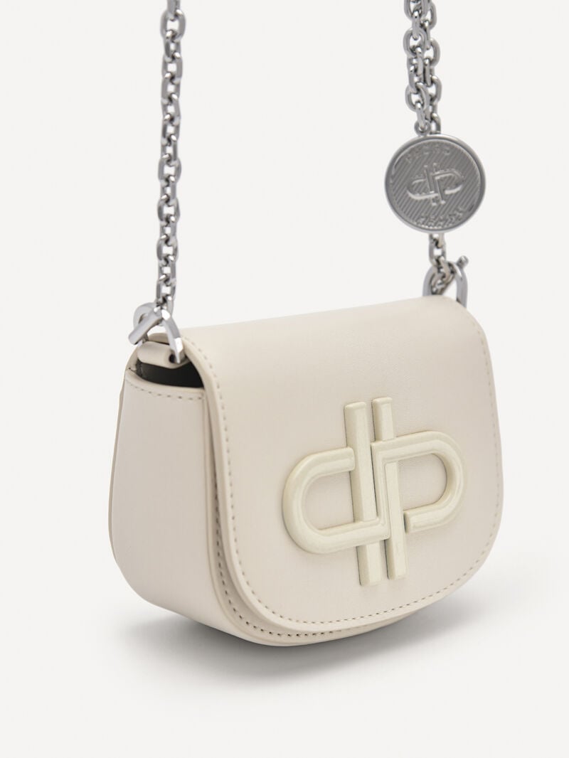Pedro Icon Leather Micro Sling Pouch Women Pouches Beige | Q9Q-2255