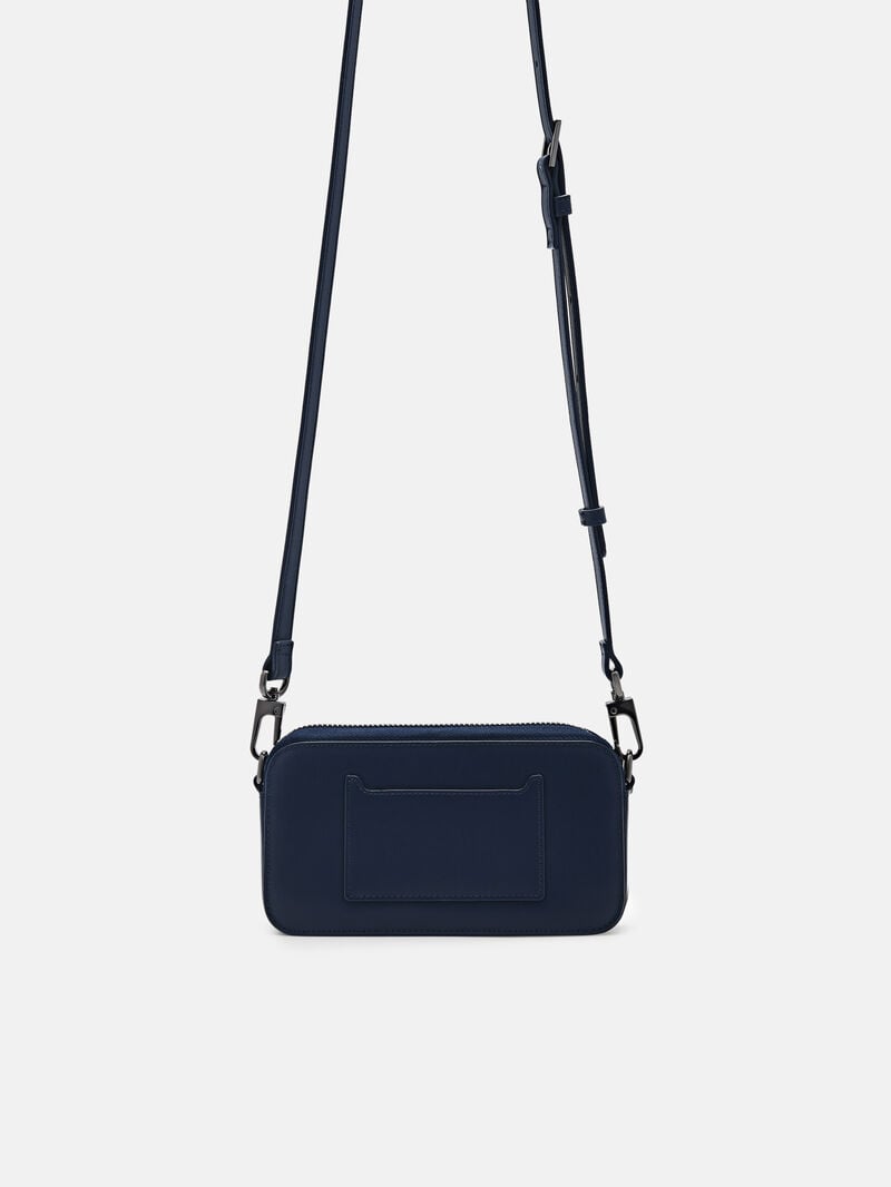 Pedro Icon Leather Phone Pouch Men Tech Accessories Navy | Q9Q-2251