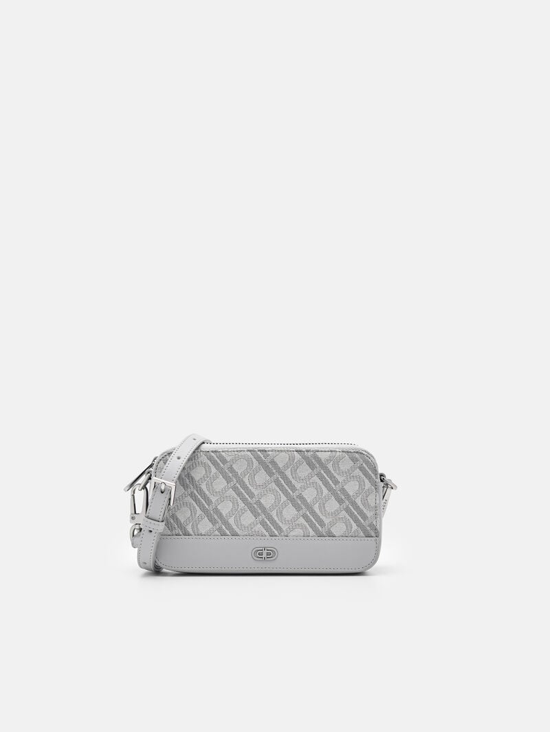 Pedro Icon Leather Phone Pouch Men Tech Accessories Light Grey | Q9Q-2250