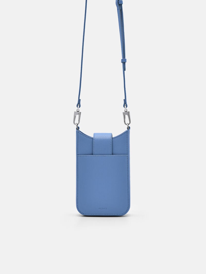 Pedro Icon Leather Phone Pouch Women Tech Accessories Blue | Q9Q-2247