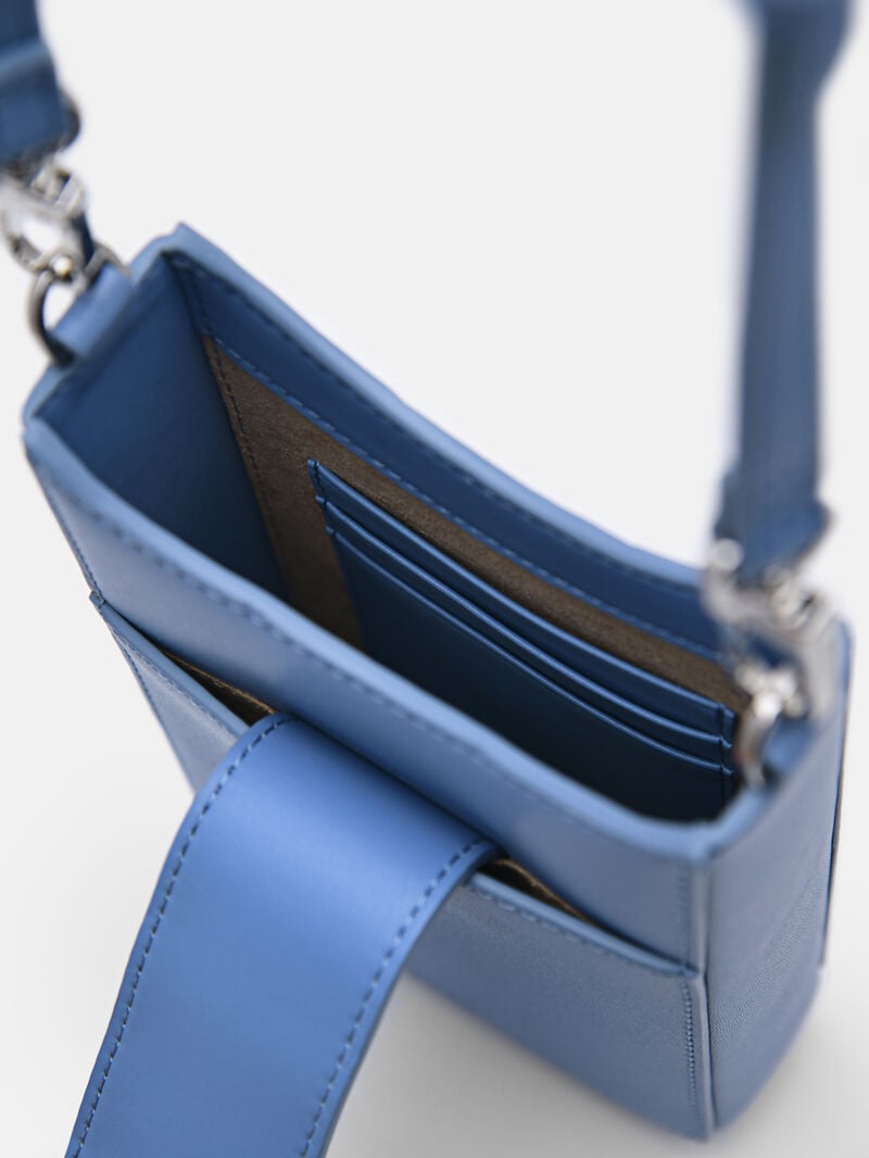 Pedro Icon Leather Phone Pouch Women Tech Accessories Blue | Q9Q-2247