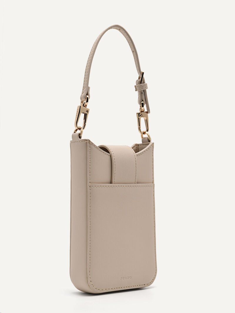 Pedro Icon Leather Phone Pouch Women Tech Accessories Nude | Q9Q-2246