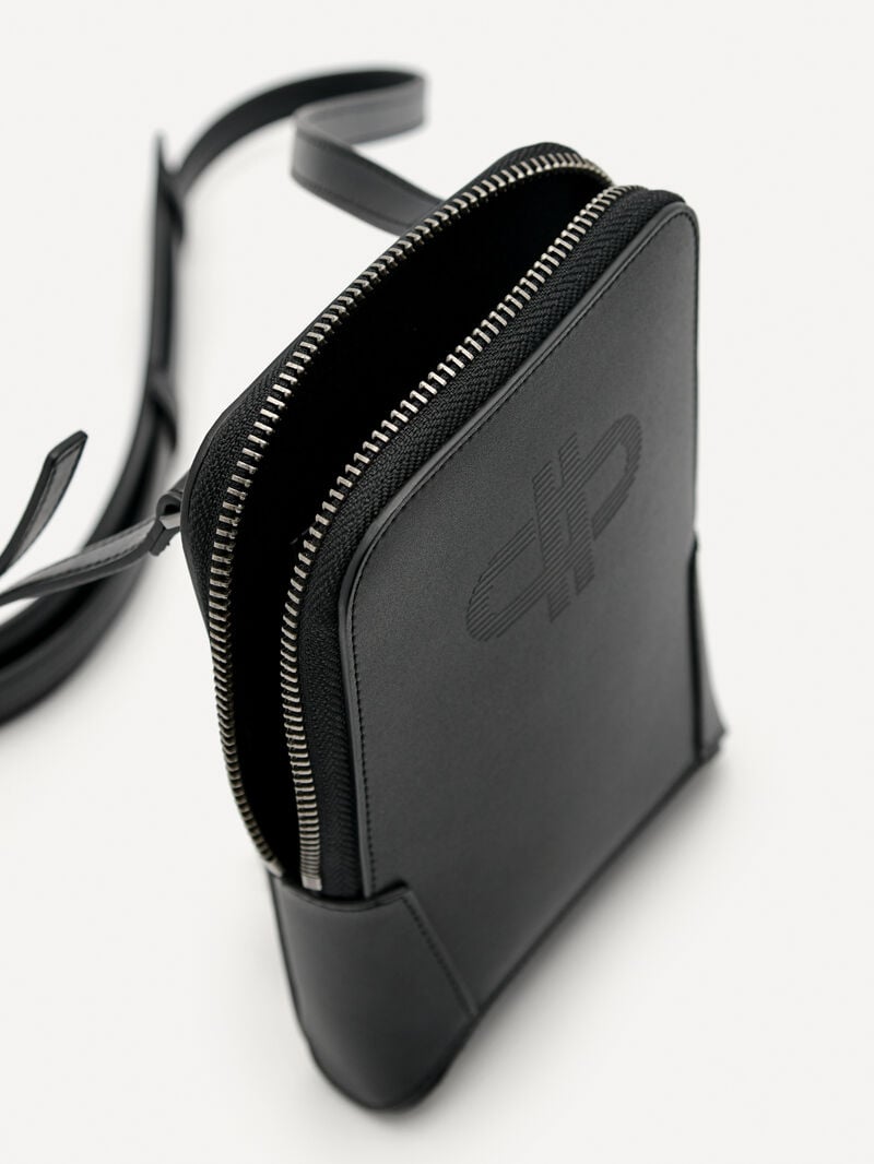 Pedro Icon Leather Pouch Men Pouches Black | Q9Q-2240
