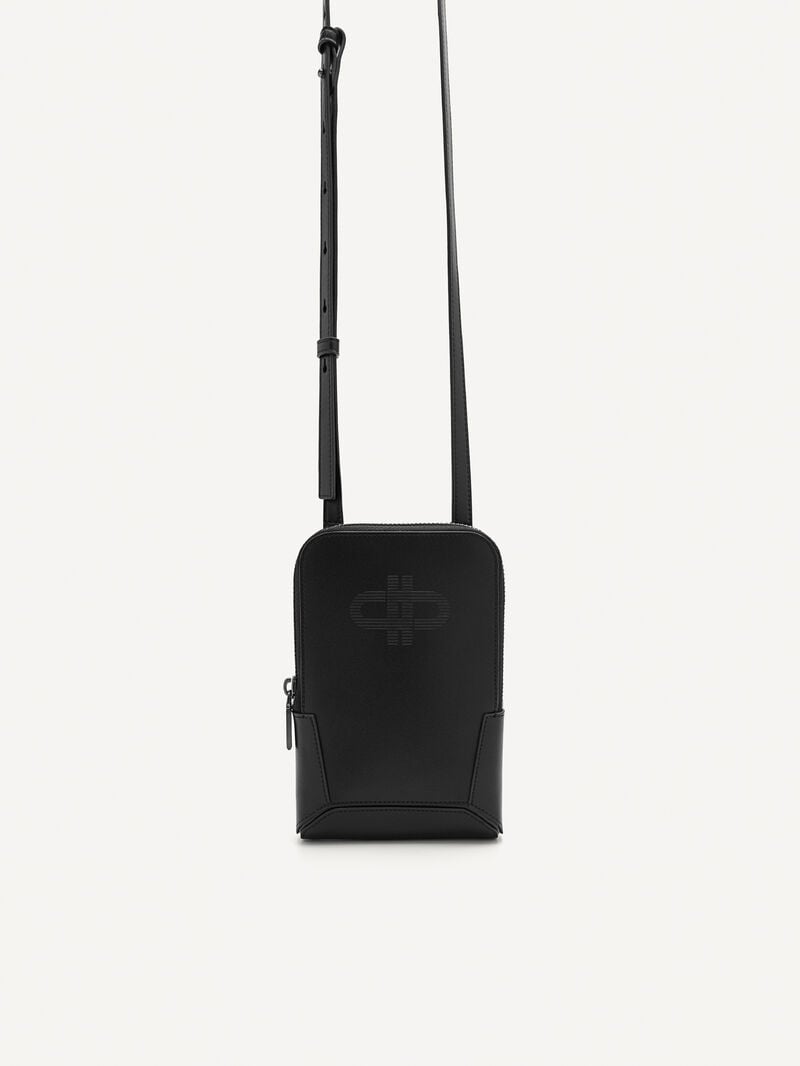 Pedro Icon Leather Pouch Women Pouches Black | Q9Q-2237