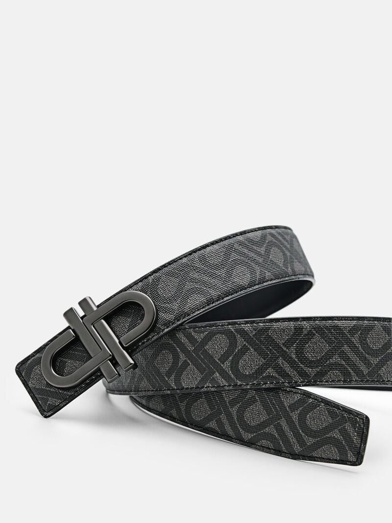 Pedro Icon Leather Reversible Tang Men Belts Black | Q9Q-2236
