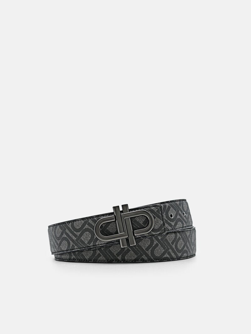 Pedro Icon Leather Reversible Tang Men Belts Black | Q9Q-2236