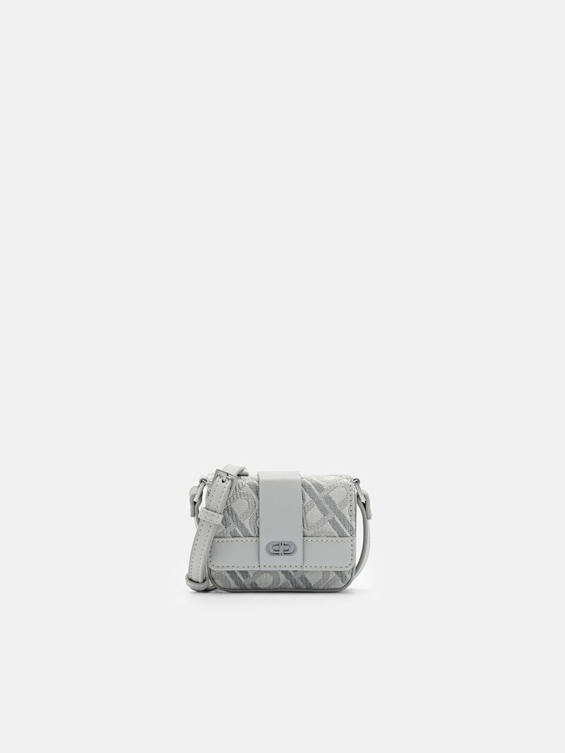 Pedro Icon Leather Sling Pouch Men Pouches Light Grey | Q9Q-2233