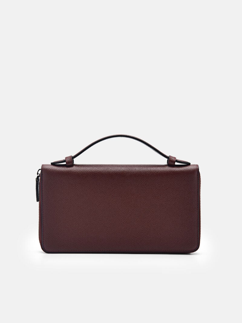 Pedro Icon Leather Travel Organiser Men Travel Accessories Mahogany | Q9Q-2227