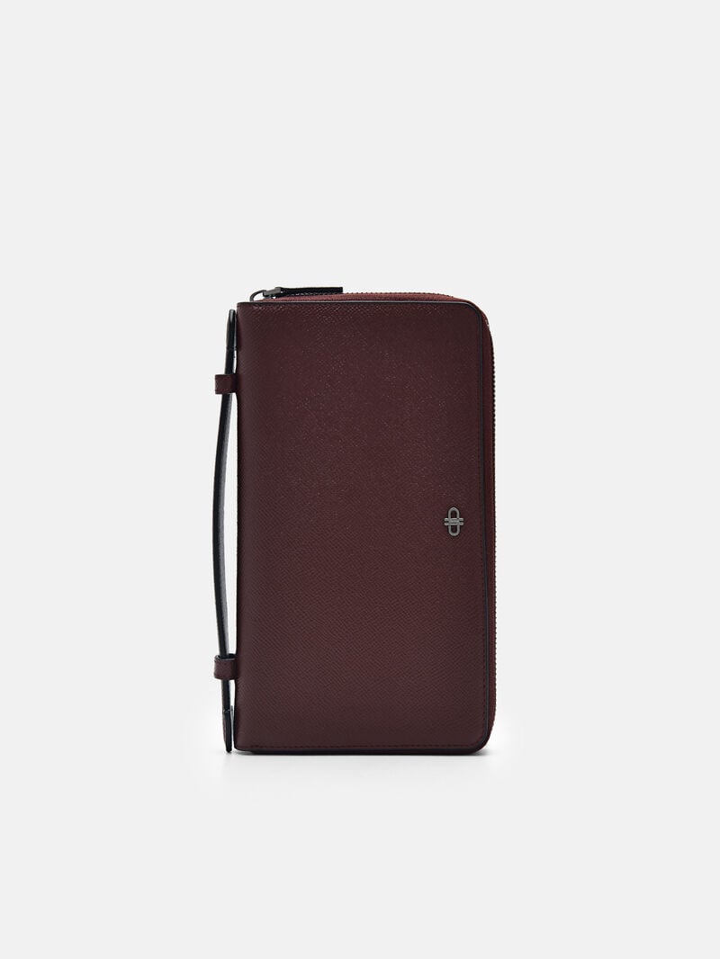 Pedro Icon Leather Travel Organiser Men Travel Accessories Mahogany | Q9Q-2227