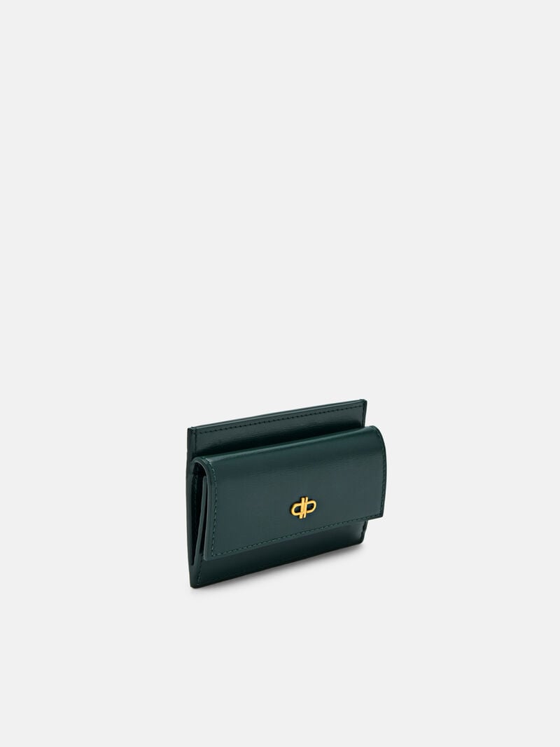 Pedro Icon Leather Women Card Holders Dark Green | Q9Q-2288