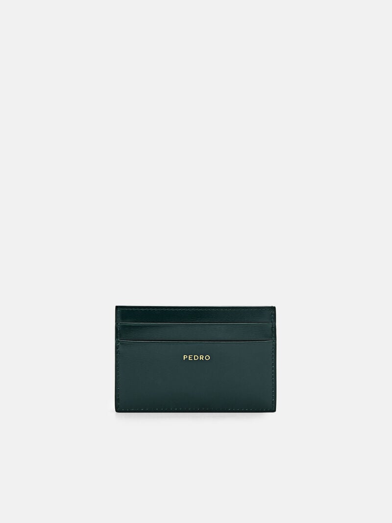 Pedro Icon Leather Women Card Holders Dark Green | Q9Q-2288