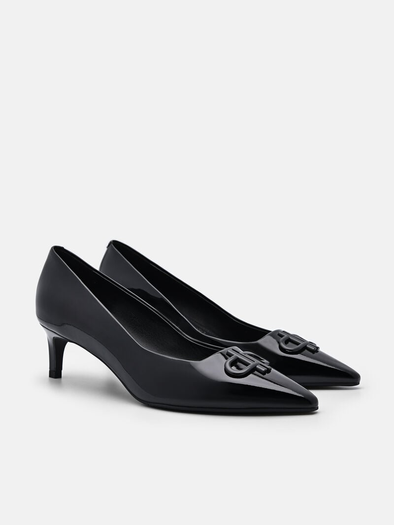 Pedro Icon Leather Women Pumps Black | Q9Q-2362