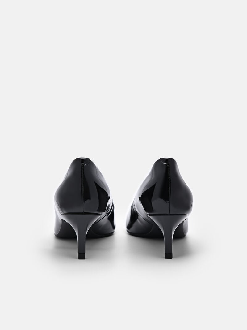 Pedro Icon Leather Women Pumps Black | Q9Q-2362